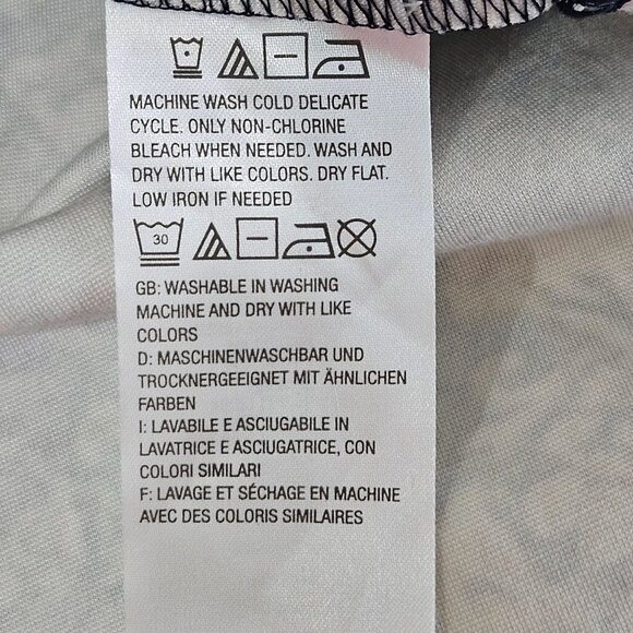 Logo By Lori Goldstein Blazer XL Baroque Print Ponte Knit Navy Gold - Picture 7 of 13